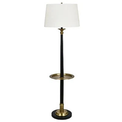 Crestview Collection Claiborne Column Metal Floor Lamp With Tray
