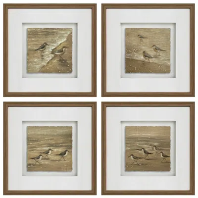 Crestview Collection Collier Framed Wall Art Set Of 4