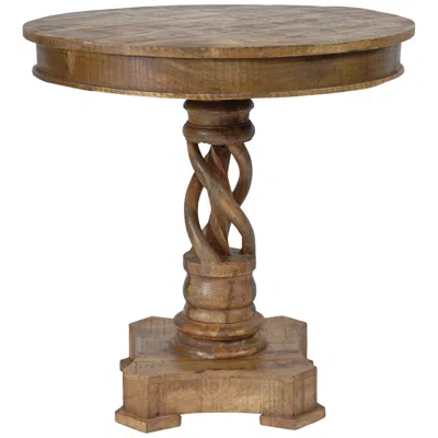 Crestview Collection Crestview Bengal Manor 30" Wide Mango Wood Twist Accent Table