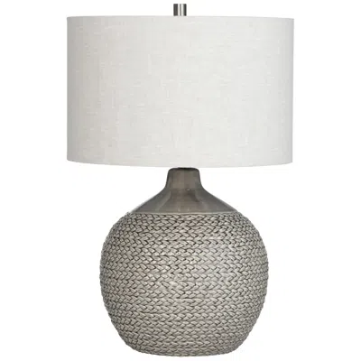 Crestview Collection Crestview Cairo 25 3/4" High Basket Weave Ceramic Table Lamp