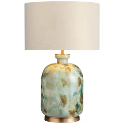 Crestview Collection Ember 29" High Blue Green Urn Glass Table Lamp