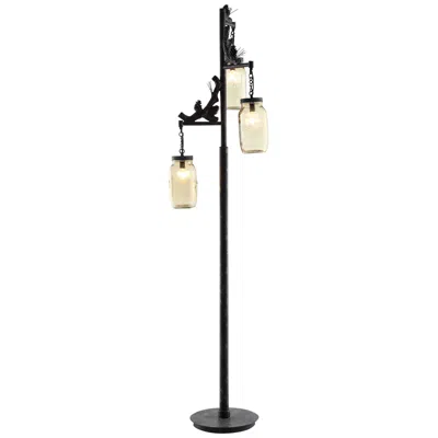 Crestview Collection Fire Catcher 65 1/2" Rustic Metal Floor Lamp