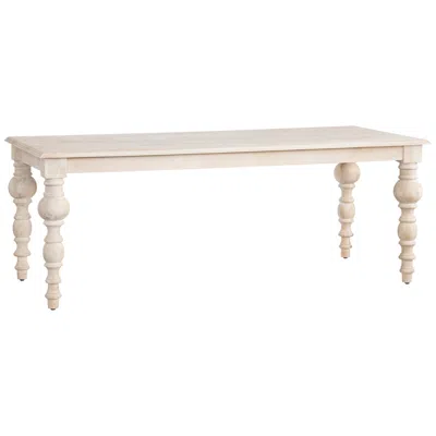Crestview Collection Harvest Wooden  Dining Table In White