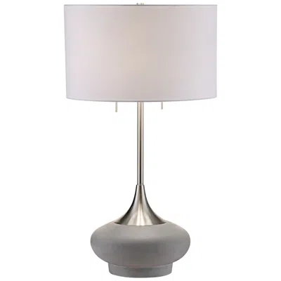 Crestview Collection Hayden 32" High Textured Concrete Table Lamp