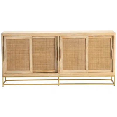 Crestview Collection Jensen Natural Cane Sideboard
