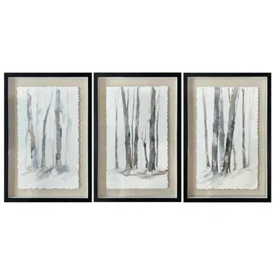 Crestview Collection Kanon -  Shadow Box Wall Art - Set Of 3  -24 X 36