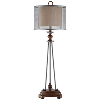 Crestview Collection Kenwood 41" High Iron And Wood Table Lamp