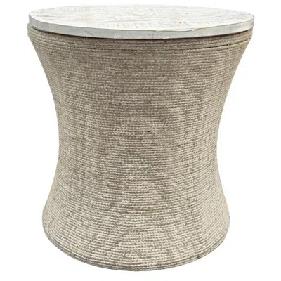 Crestview Collection Key Largo Round End Table In Brown