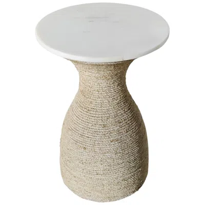 Crestview Collection Key Largo Wooden Round Accent Table