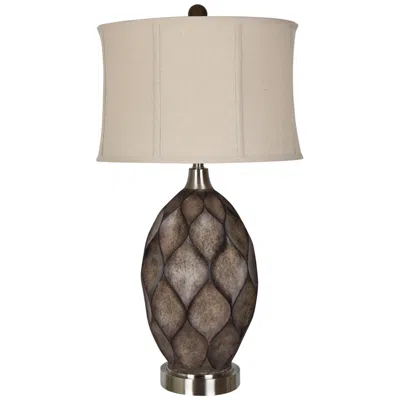 Crestview Collection Kimball 34"  Carved Wood Table Lamp