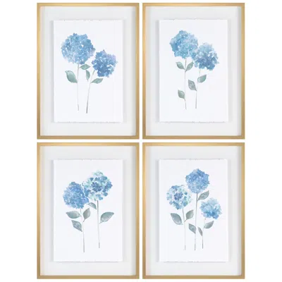 Crestview Collection Lynnswood Framed Painting Set Of 4
