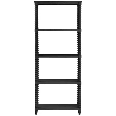 Crestview Collection Meridian 31 1/2"w Black 4-shelf Etagere