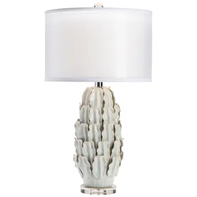 Crestview Collection Monticito Ivory And Soft Blue Ceramic Table Lamp