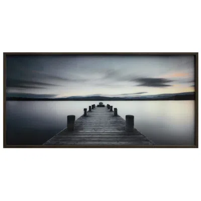 Crestview Collection Pier Walk 55" High Framed Glass Print Wall Art