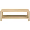 Crestview Collection Providence Rafia 50"w Light Tan Rectangular Cocktail Table In Brown