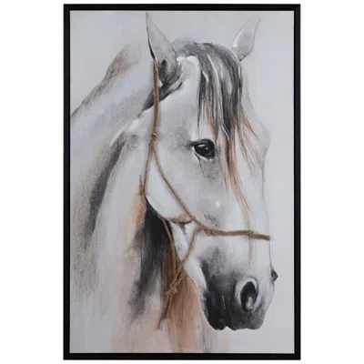 Crestview Collection Reigns Framed Canvas Wall Art In Multi
