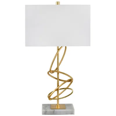 Crestview Collection Ringo 29 1/2" High Modern Gold Rings Table Lamp