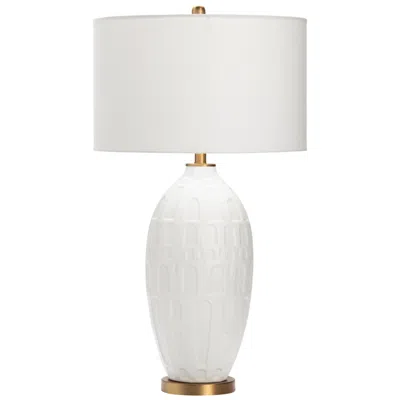 Crestview Collection Rock Springs White Ceramic Table Lamp