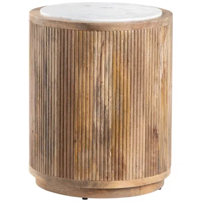 Crestview Collection Santorini 20" Wide Brown End Table