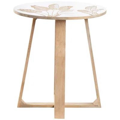 Crestview Collection Seaside Wooden Accent Table