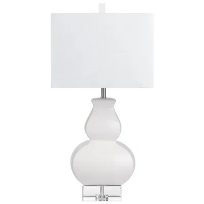 Crestview Collection Serafina White Ceramic Table Lamp