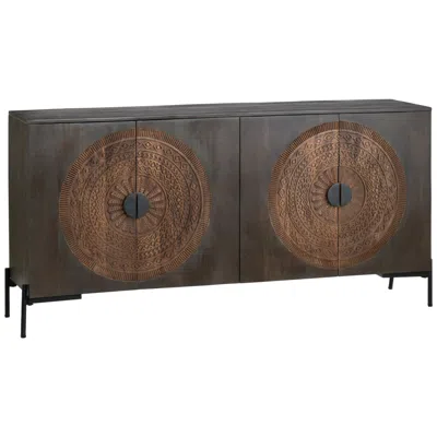 Crestview Collection Sienna Four-door Sideboard In Brown