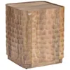 Crestview Collection Square Brown Solid Wood Accent End Table