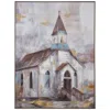 Crestview Collection Steeple Framed Canvas Wall Décor