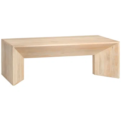 Crestview Collection Sydney 52"w Natural Wood Cocktail Table