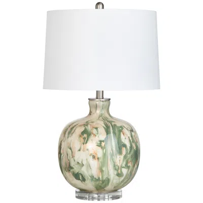 Crestview Collection Waverly Green Art Glass Table Lamp