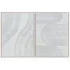 Crestview Collection "white Ways" Framed Canvas