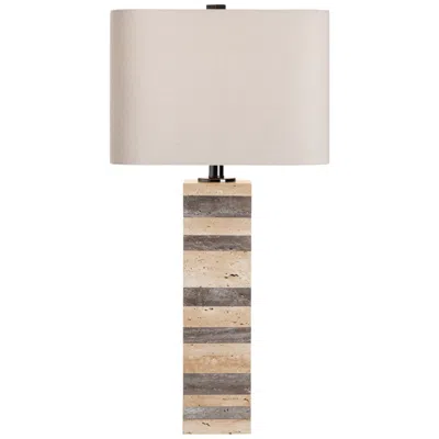 Crestview Collection Whitlow Travertine Table Lamp