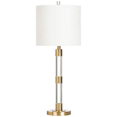 Crestview Collection Winslet Gold And Clear Acrylic Table Lamp With Nightlight