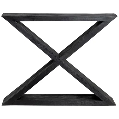 Crestview Collection Wooden Veritas Console In Black