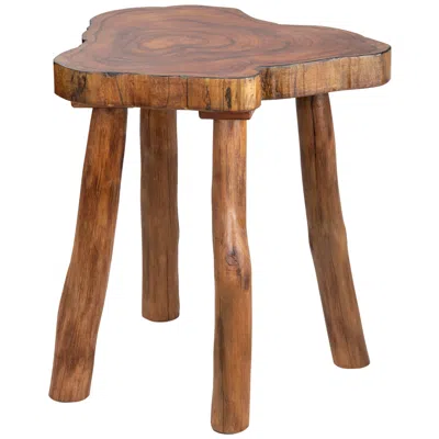 Crestview Collection Woodland Wooden End Table