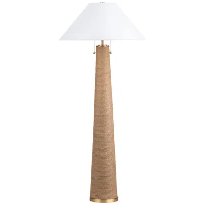 Crestview Collection Xander Hemp Rope Tower Floor Lamp