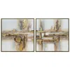 Crestview Collection Zuri Framed Canvas Set In Multi