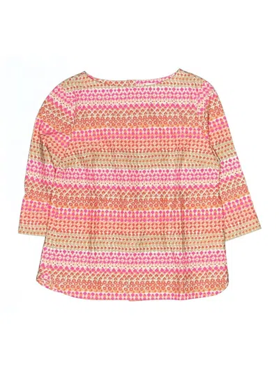 Pre-owned Crewcuts Kids' 3/4 Sleeve Blouse In Pink