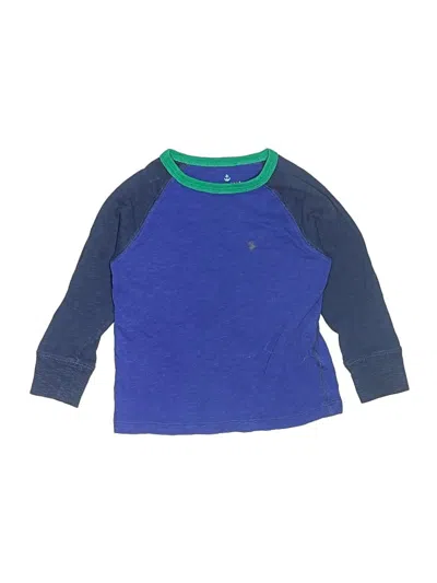 Pre-owned Crewcuts Kids' 3/4 Sleeve T-shirt In Blue