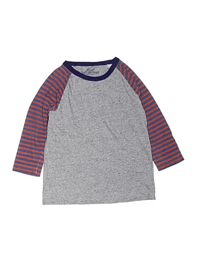 Pre-owned Crewcuts Kids' 3/4 Sleeve T-shirt In Gray