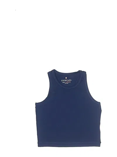 Pre-owned Crewcuts Kids' Active Tank Top In Blue