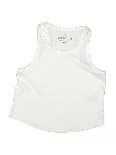 Pre-owned Crewcuts Kids' Active Tank Top In White