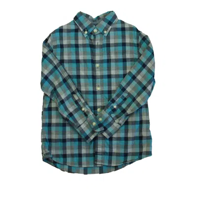 Crewcuts Kids' Boys Blue Gray Plaid Pants