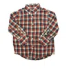 Crewcuts Boys Blue Red Button Down Long Sleeve In Multi