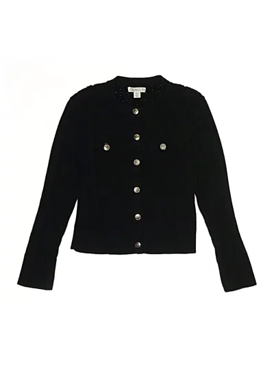 Pre-owned Crewcuts Kids' Cardigan Sweater In Black