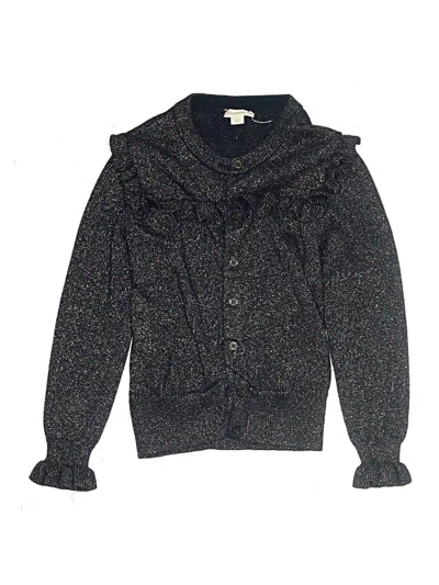 Pre-owned Crewcuts Kids' Cardigan Sweater In Black