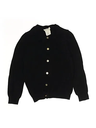 Pre-owned Crewcuts Kids' Cardigan Sweater In Black