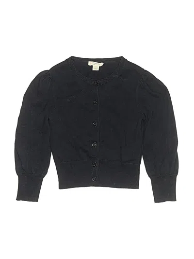 Pre-owned Crewcuts Kids' Cardigan Sweater In Black
