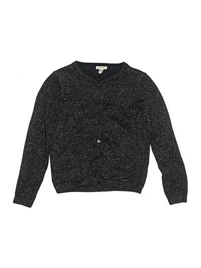 Pre-owned Crewcuts Kids' Cardigan Sweater In Black