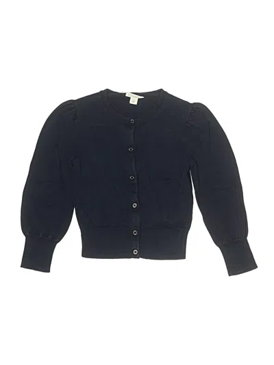 Pre-owned Crewcuts Kids' Cardigan Sweater In Black